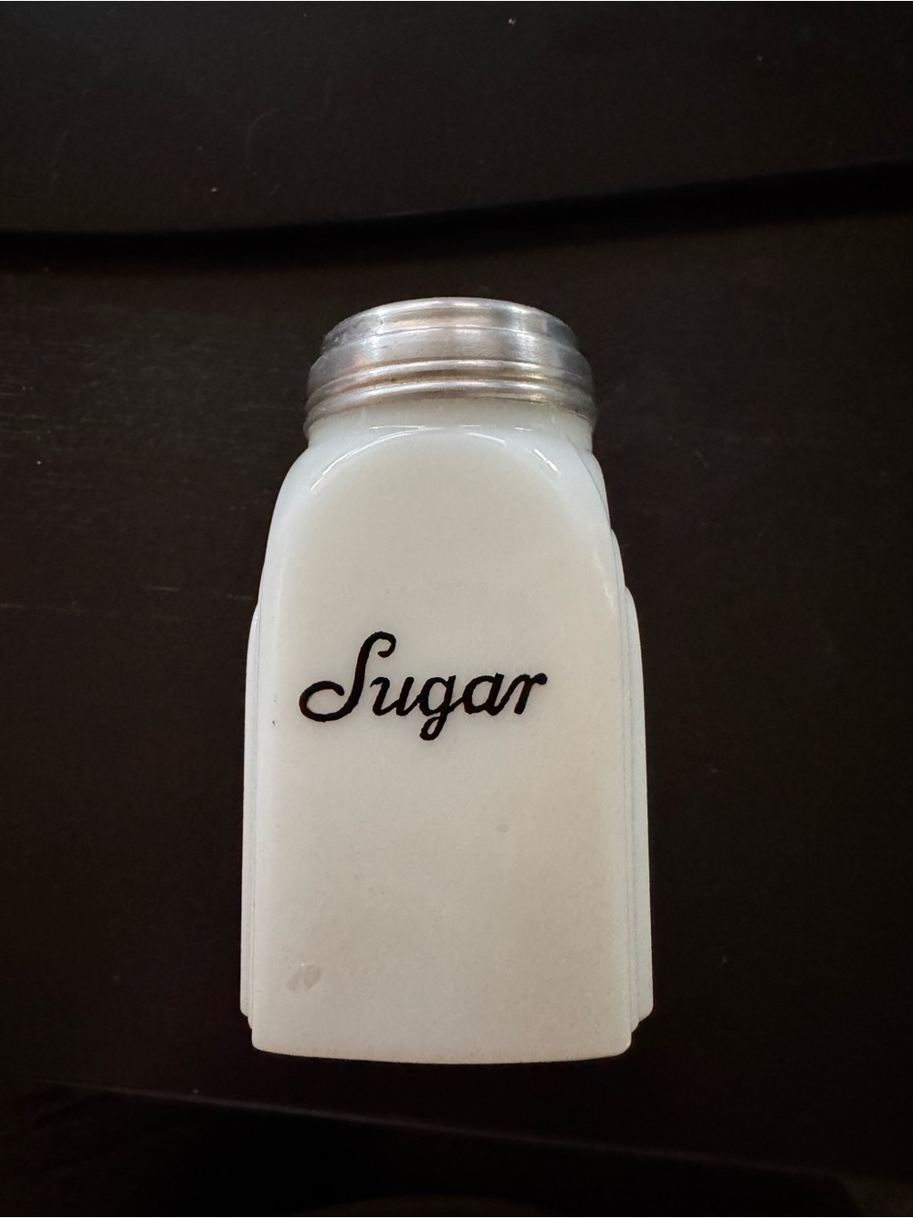 1930’s McKee milk glass sugar shaker
